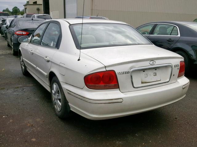 KMHWF25H34A969094 - 2004 HYUNDAI SONATA GL WHITE photo 3