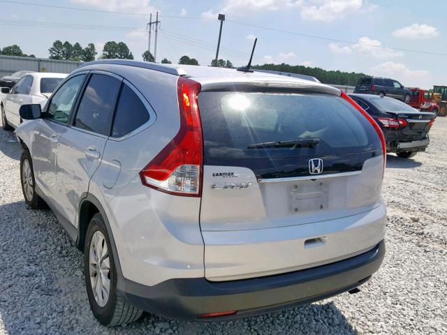 5J6RM3H78CL007225 - 2012 HONDA CR-V EXL SILVER photo 3