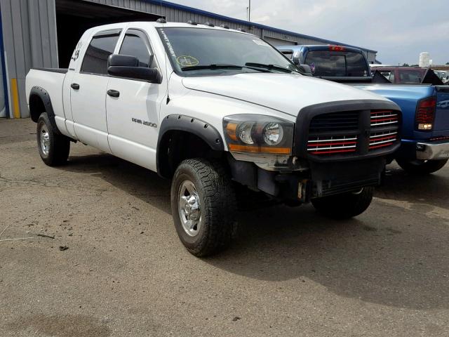 3D7KS29C36G235160 - 2006 DODGE RAM 2500 WHITE photo 1