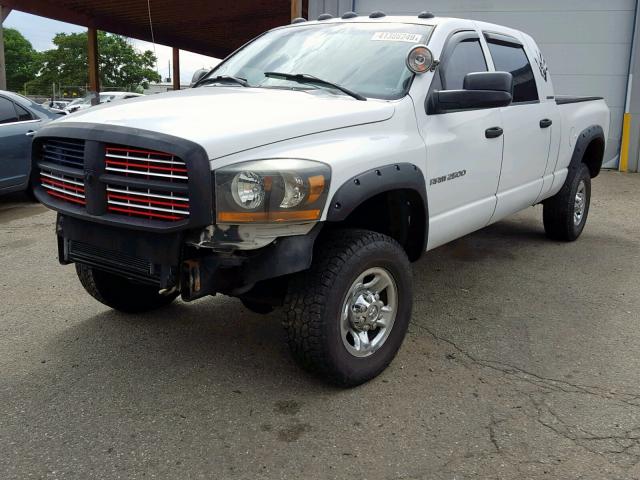 3D7KS29C36G235160 - 2006 DODGE RAM 2500 WHITE photo 2