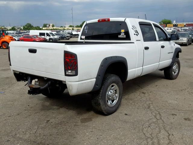 3D7KS29C36G235160 - 2006 DODGE RAM 2500 WHITE photo 4