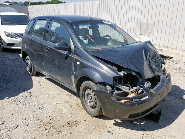 KL1TD66677B763395 - 2007 CHEVROLET AVEO BASE Қара фото 1
