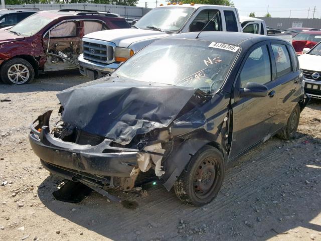 KL1TD66677B763395 - 2007 CHEVROLET AVEO BASE Қара фото 2