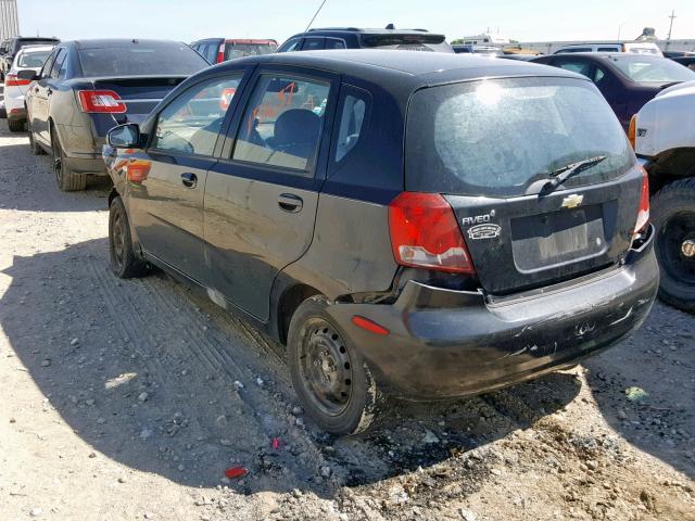 KL1TD66677B763395 - 2007 CHEVROLET AVEO BASE Қара фото 3