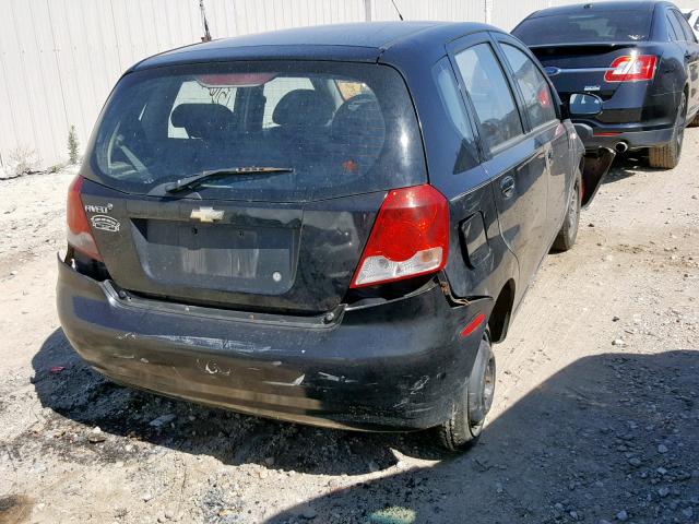 KL1TD66677B763395 - 2007 CHEVROLET AVEO BASE Қара фото 4