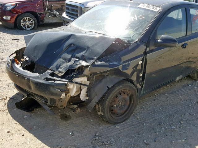KL1TD66677B763395 - 2007 CHEVROLET AVEO BASE Қара фото 9