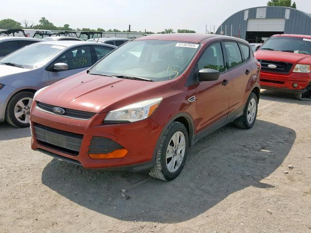 1FMCU0F77EUB46414 - 2014 FORD ESCAPE S ORANGE photo 2