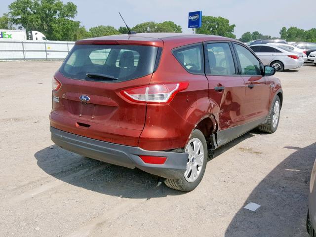 1FMCU0F77EUB46414 - 2014 FORD ESCAPE S ORANGE photo 4