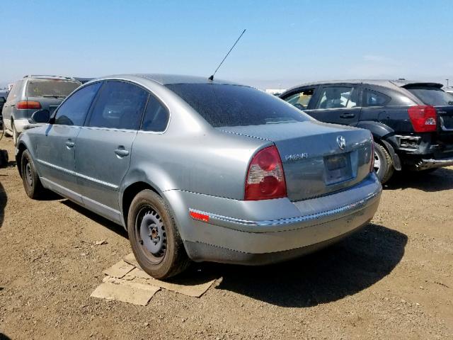 WVWMD63B34P193196 - 2004 VOLKSWAGEN PASSAT GL GRAY photo 3