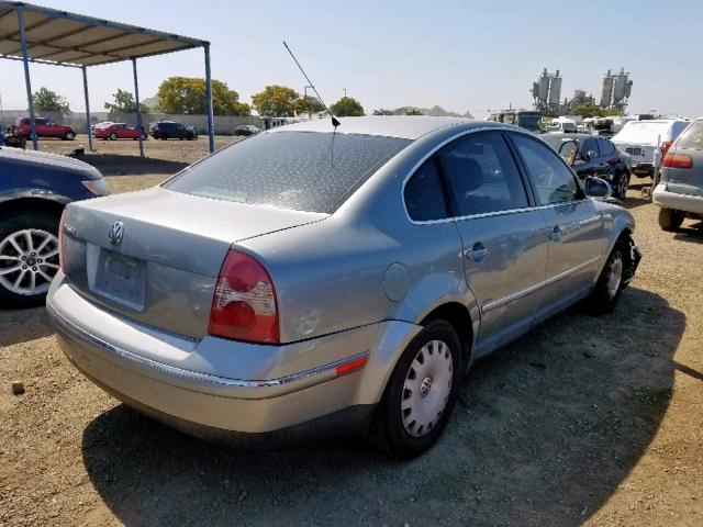 WVWMD63B34P193196 - 2004 VOLKSWAGEN PASSAT GL GRAY photo 4