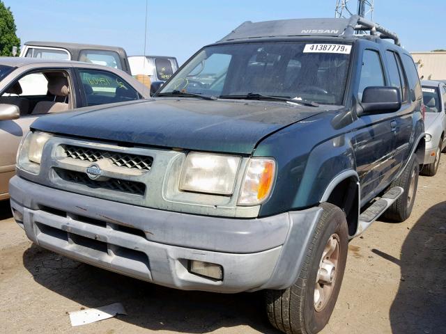 5N1ED28T5YC511682 - 2000 NISSAN XTERRA XE GREEN photo 2