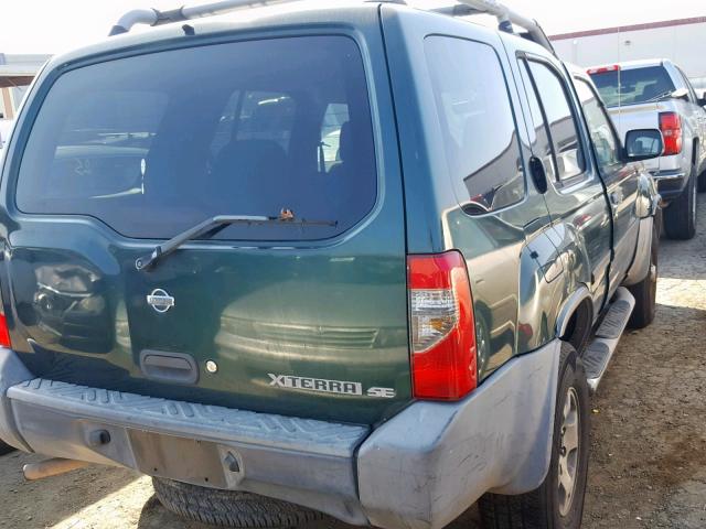 5N1ED28T5YC511682 - 2000 NISSAN XTERRA XE GREEN photo 4