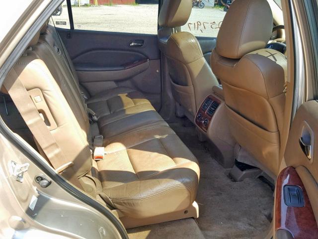 2HNYD18614H531709 - 2004 ACURA MDX TOURIN TAN photo 6