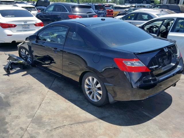 2HGFG11939H509759 - 2009 HONDA CIVIC EXL BLACK photo 3