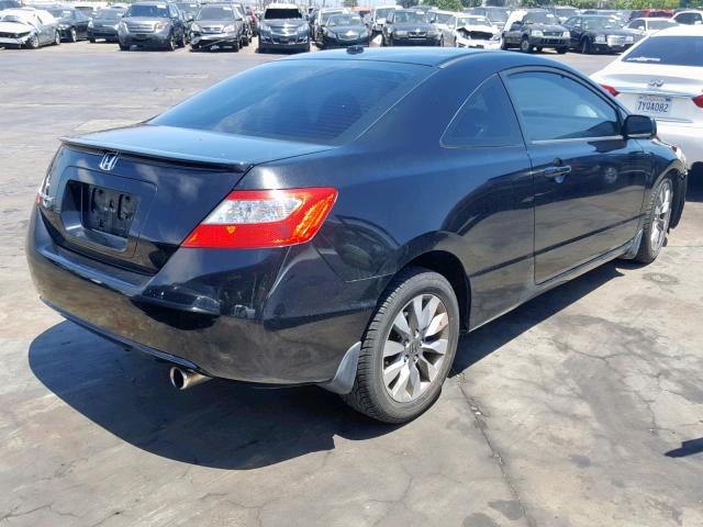 2HGFG11939H509759 - 2009 HONDA CIVIC EXL BLACK photo 4