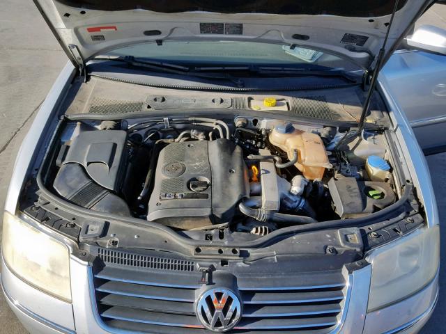 WVWPD63B22P450679 - 2002 VOLKSWAGEN PASSAT GLS SILVER photo 7