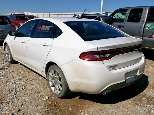 1C3CDFBA7DD290170 - 2013 DODGE DART SXT WHITE photo 3