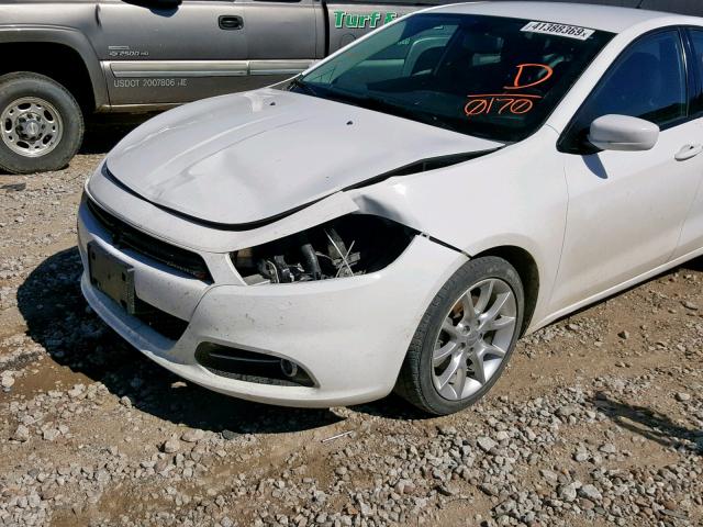 1C3CDFBA7DD290170 - 2013 DODGE DART SXT WHITE photo 9