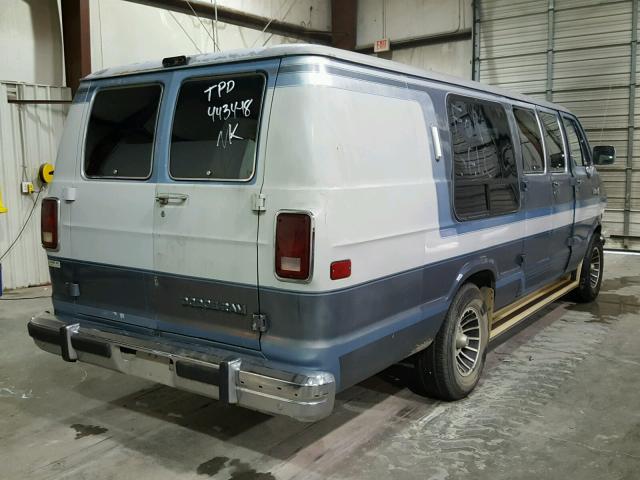 2B6HB23W4JK109929 - 1988 DODGE RAM VAN B2 BLUE photo 4