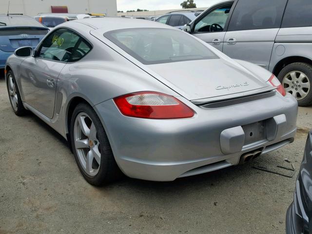 WP0AB298X7U781051 - 2007 PORSCHE CAYMAN S SILVER photo 3