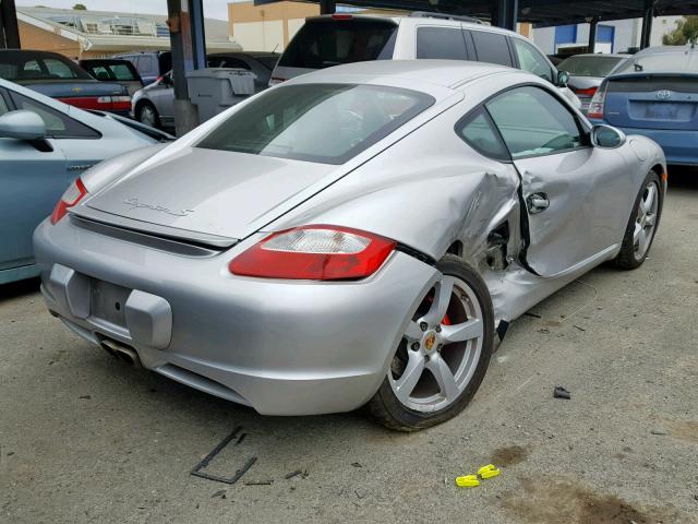 WP0AB298X7U781051 - 2007 PORSCHE CAYMAN S SILVER photo 4