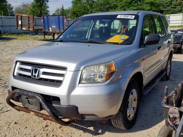 2HKYF18146H530245 - 2006 HONDA PILOT LX GRAY photo 2