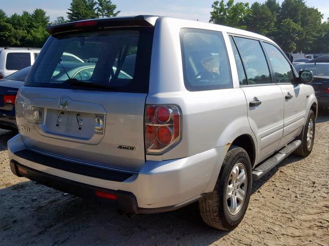 2HKYF18146H530245 - 2006 HONDA PILOT LX GRAY photo 4