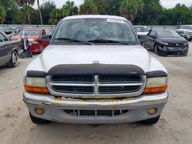 1D7HL48X93S239189 - 2003 DODGE DAKOTA QUA WHITE photo 9