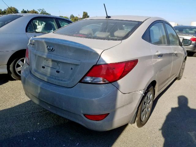 KMHCT4AE2GU113209 - 2016 HYUNDAI ACCENT SE BEIGE photo 4