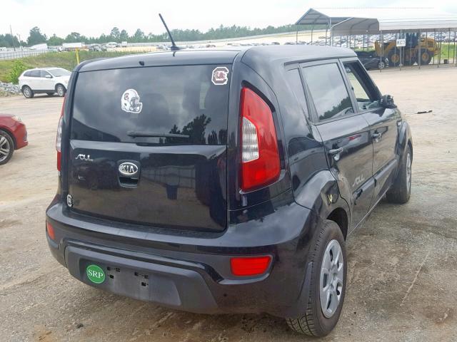 KNDJT2A56C7455447 - 2012 KIA SOUL BLACK photo 4