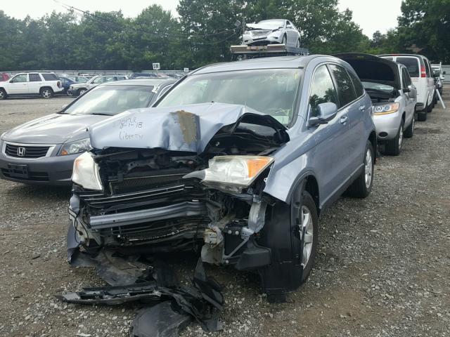 JHLRE48747C104245 - 2007 HONDA CR-V EXL BLUE photo 2