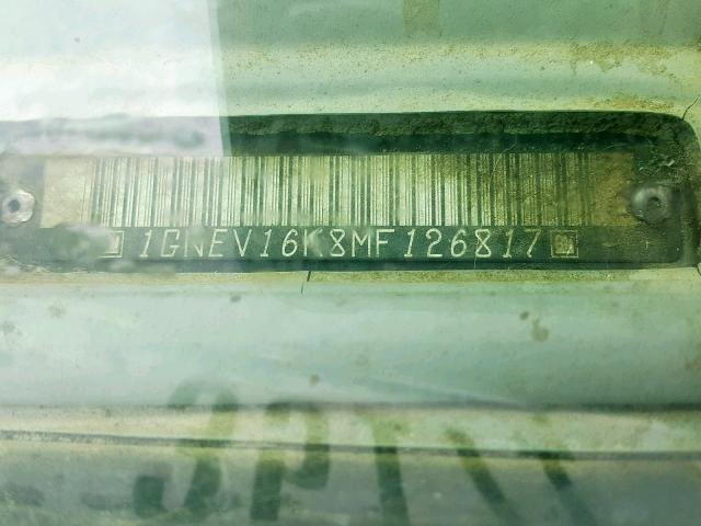 1GNEV16K8MF126817 - 1991 CHEVROLET SUBURBAN V GRAY photo 10