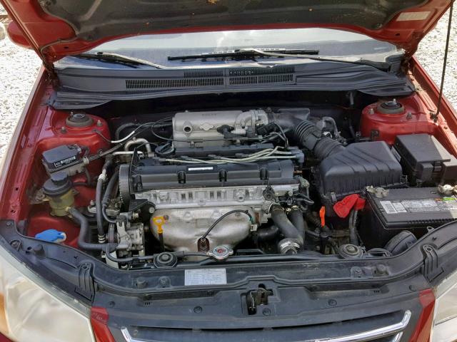 KNAFE121885556060 - 2008 KIA SPECTRA EX RED photo 7