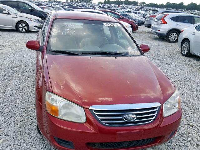 KNAFE121885556060 - 2008 KIA SPECTRA EX RED photo 9