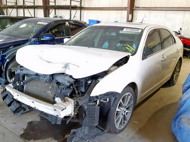 3FAHP0JA5AR173459 - 2010 FORD FUSION SEL WHITE photo 2