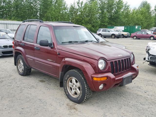 1J4GL58K03W551517 - 2003 JEEP LIBERTY LI MAROON photo 1