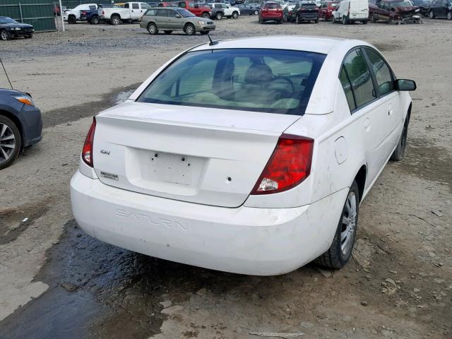 1G8AJ55F57Z147510 - 2007 SATURN ION LEVEL WHITE photo 4