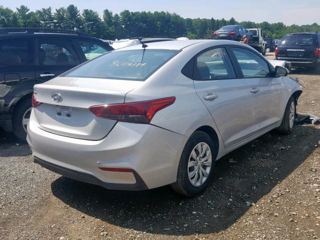 3KPC24A33KE046827 - 2019 HYUNDAI ACCENT SE SILVER photo 4