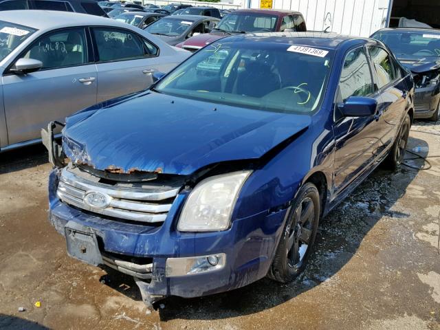 3FAHP08147R164752 - 2007 FORD FUSION SEL BLUE photo 2