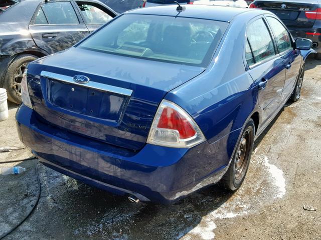 3FAHP08147R164752 - 2007 FORD FUSION SEL BLUE photo 4