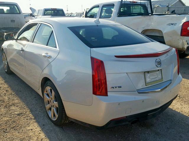 1G6AB5RA8D0132777 - 2013 CADILLAC ATS LUXURY WHITE photo 3