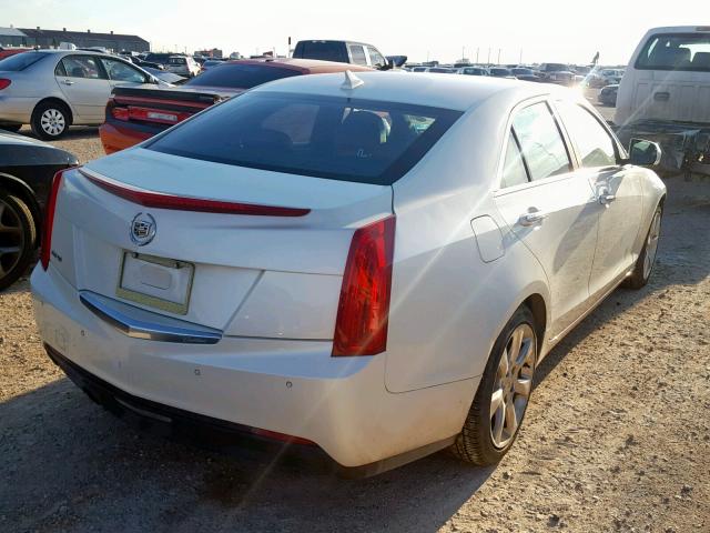 1G6AB5RA8D0132777 - 2013 CADILLAC ATS LUXURY WHITE photo 4