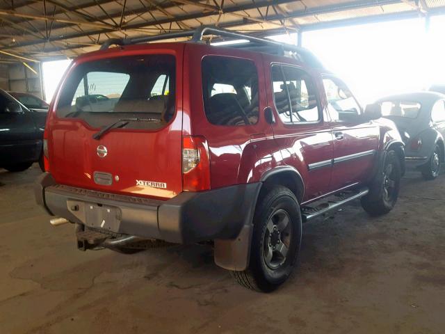 5N1ED28T53C677967 - 2003 NISSAN XTERRA XE RED photo 4