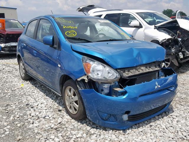 ML32A3HJ0FH039723 - 2015 MITSUBISHI MIRAGE DE BLUE photo 1