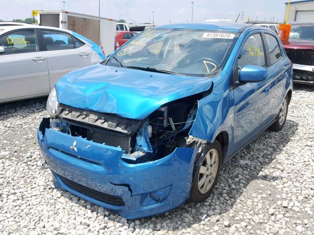 ML32A3HJ0FH039723 - 2015 MITSUBISHI MIRAGE DE BLUE photo 2