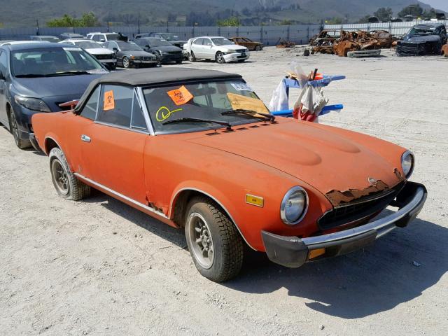 0000124CS20156741 - 1979 FIAT SPIDER ORANGE photo 1