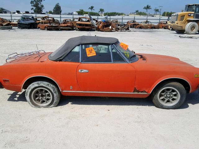 0000124CS20156741 - 1979 FIAT SPIDER ORANGE photo 10