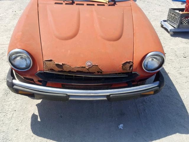 0000124CS20156741 - 1979 FIAT SPIDER ORANGE photo 7