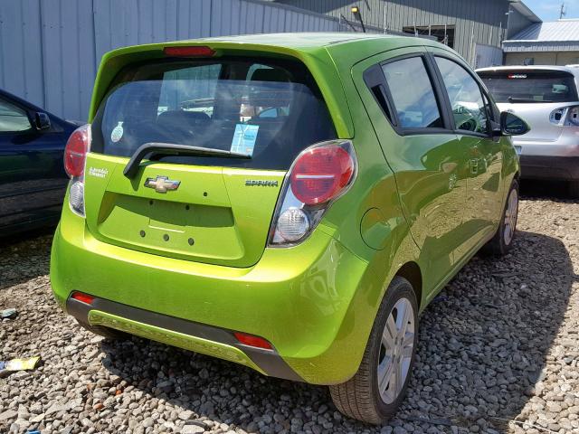 KL8CA6S94FC753135 - 2015 CHEVROLET SPARK LS GREEN photo 4