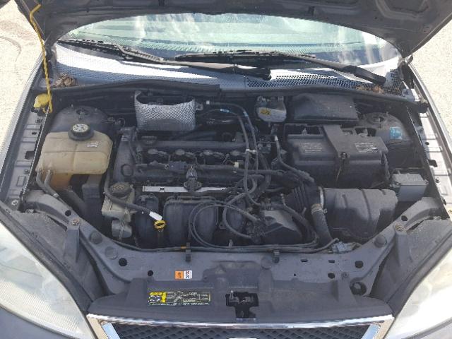 1FAHP34N87W241405 - 2007 FORD FOCUS ZX4 GRAY photo 7